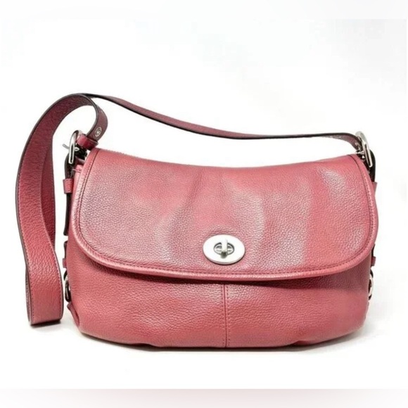 COACH LEATHER FLAP DUFFEL CONVERTIBLE F15170 BAG - Picture 2 of 6